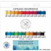 Lefranc Bourgeois studio akvarelové farby sada 24x10 ml