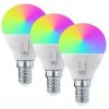 Inteligentná žiarovka Immax NEO LITE SMART sada 3x žárovka LED E14 6W RGB+CCT barevná a bílá, stmívatelná, Wi-Fi, P45, TUYA
