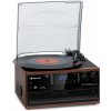 Auna Oakland DAB, retro stereo systém, DAB+/FM, BT funkcia, vinyl, CD, kazetový prehárvač (10033747 WD)