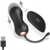 Tardenoche Shove Thrusting and Vibrating Egg with Remote Control Black