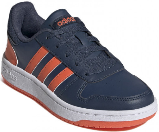 adidas Hoops 2.0 crew navy true orange cloud white Modrá