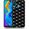 Picasee silikónový čierny obal pre Huawei P30 Lite - Separ - White On Black