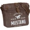 Pánska pracovná taška na notebook A3 cez rameno - Mustang Houston Shoulderbag - hnedá 45.108301