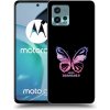 Picasee silikónový čierny obal pre Motorola Moto G72 - Diamanty Purple