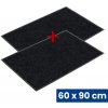Odolná vstupná kobercová rohož s PVC 1+1 ZADARMO, 60 x 90 mm, čierna