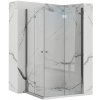 Rea Fold N2 sprchový kút so skladacími dverami 110(dvere) x 110(dvere), 6mm číre sklo, chrómový profil, KPL-07460