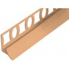 VP8 sanitárna vaňová lišta ACARA, PVC karamel, 9 mm, 2,5 m