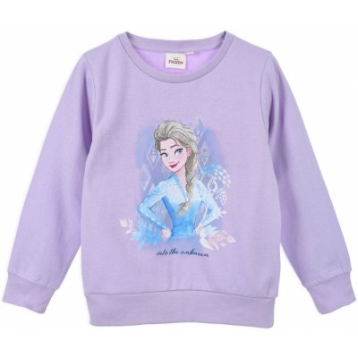 Dievčenská mikina Disney Frozen Elsa fialová