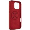 Kožený zadní kryt FIXED MagLeather s podporou MagSafe pro Apple iPhone 16 Pro Max, červený FIXLM-1403-RD