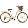 Goetze Retro Bicykel 26 MOOD 7 prevodový Krémový Košík: biely kovový na KLIK