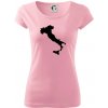 Taliansko obrys - Dámske tričko Pure - M ( Ružová )