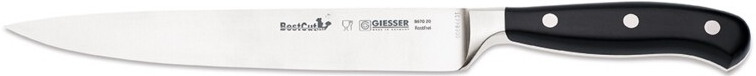 GIESSER Nůž na uzeniny 200 mm, černý BestCut