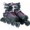 Kolieskové Korčule Allright Velocity čierne ružové nastaviteľné 39-42