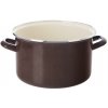 Smaltovaný hrniec BROWN Lem 6,5 l – indukcia, rúra, umývačka