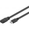 PremiumCord ku31mf1 Prodlužovací, USB-C M/F, 1m, černý