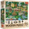 Trefl dřevěné puzzle Francie, slavná místa 1000 dílků (20213)