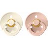 BIBS Colour cumlíky z prírodného kaučuku 2 ks, veľkosť 3, Ivory/Blush