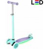 Dětská koloběžka s LED světlem Nils Fun HLB1310 fialová