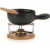 KELA Syrové fondue NATURA 10-dielne keramika, nerez, chróm, buk