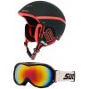 Sulov Sphare black lyžařská helma + brýle Sulov FREE - S/M - obvod hlavy 54-58 cm