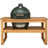Big Green Egg XLarge so stolovým podstavcom v stole Acacia