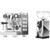 Rocket Espresso Appartamento, white + Eureka Mignon Specialita, CR chrome