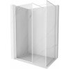 Mexen Kioto-F sprchový panel Walk-in s rámom 115 x 100 cm, transparentný 8 mm, biely - 800-115-202-04-20-100