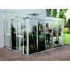 Pavilón VITAVIA HELENA 11900 strieborný LG308 - Vitavia Garden - hliníkový skleník - presklenie zasunuté v AL profiloch - m - m - 3xks - posuvné dvojkrídlové - 2,39m - 2,66m - 4,60m - 12,24m2 - 333kg
