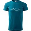 EKG Česká republika - Klasické pánske tričko vyššej gramáže - 2XL ( Petrolejová )
