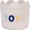 Childhome Kôš na hračky Kvetina Off White 30x30x30 cm 30x30x30 biela