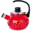 Čajník so smaltovaným povrchom a píšťalkou 2,45 l – smaltovaný čajník na indukciu