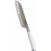 Nôž kuchynský santoku Berndorf Sandrik oceľ čepeľ 17,5 cm Profi Line Exclusive biely
