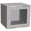Solarix rozvaděč nástěnný skládaný SENSA LITE 9U 450mm, dveře sklo, RAL 7035 SENSA-L-9U-545-11-G