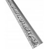 Polystyrénové dekoratívne lišty M24-1, rozmer 1000 x 45 x 90 mm, vlnovky bielo-strieborné, IMPOL TRADE