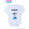 Body s potlačou New Baby mama plus ocko rovná sa JA