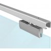 SC - POSUVNÝ SYSTÉM 100 SILENT GLASS S 80 KG SP SC – posuvný systém 100 SILENT GLASS S pre jednokrídlové dvere 1D 1500/80 SP Strieborná matná