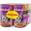 Krmivo pre mačky Whiskas Adult 2+2 Konzerva 4x400g kuracie mäso + hovädzie
