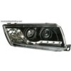 Predné svetlá (lampy) čierne + DRL denné svietenie Škoda Fabia -- rok výroby 2000-04