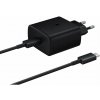 Samsung Nabíječka EP-TA845EWE 45W s kabelem USB-C Samsung EP-DW767JWE 45W 1,8 m (OOB Bulk - Náhradní balení) - Černá