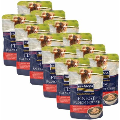 FISH4DOGS Finest Salmon Mousse 12 x 100 g