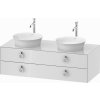 Duravit White Tulip skrinka 130x55x40.8 cm závesné pod umývadlo biela WT4993B8585