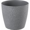 STREND PRO Kvetináč STONE 23x20,5cm sivý efekt kameňa