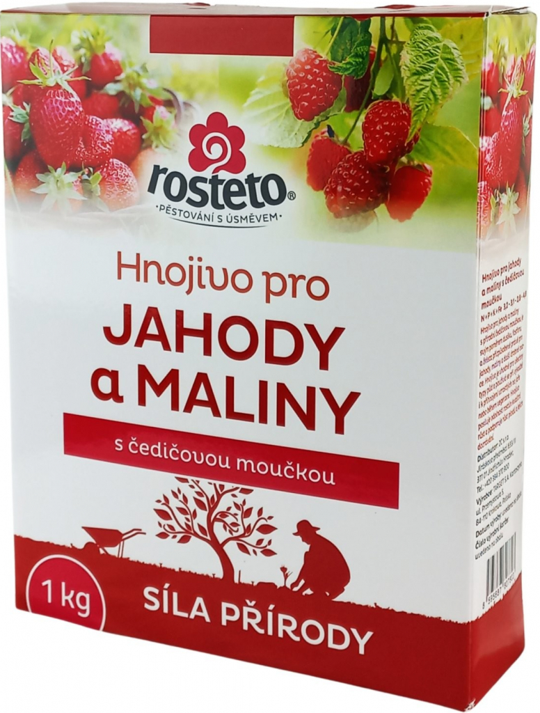 Rosteto Hnojivo s čadičovou múčkou - jahody a maliny 1 kg