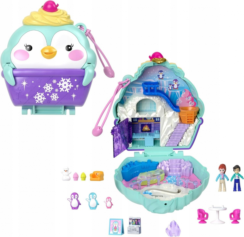 MATTEL Polly Pocket Pidi svět do kapsy sněžný tučňák