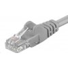 PremiumCord sputp002 patch UTP, RJ45-RJ45, level 5e, 0,25m, šedý
