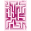Fototapeta panel - PL0448 - 3D - Labyrint – ružový 175cm x 250cm - Vlies 110gr