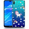 Picasee silikónový prehľadný obal pre Huawei Y7 2019 - Unicorn hviezdne nebo