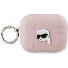 Karl Lagerfeld PU Embossed Karl Head Pouzdro pro AirPods Pro 2 Pink KLAP2PGKIPP