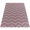 Najkoberce Rio zygzak pudrovo ružový