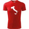 Taliansko obrys - Pánske tričko Fantasy športové - 3XL ( Červená )